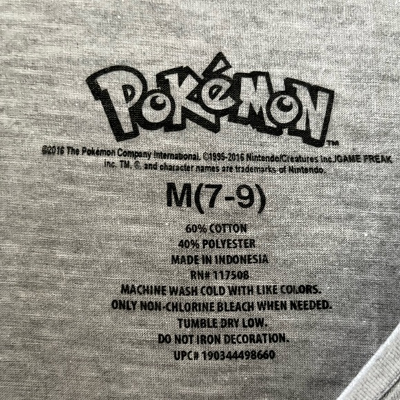 Pokémon Pikachu Graphic Grey Boyfriend Fit Juniors T-Shirt - Picture 3 of 4